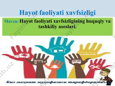 hayot faoliyatixavfsizligi — PPTX