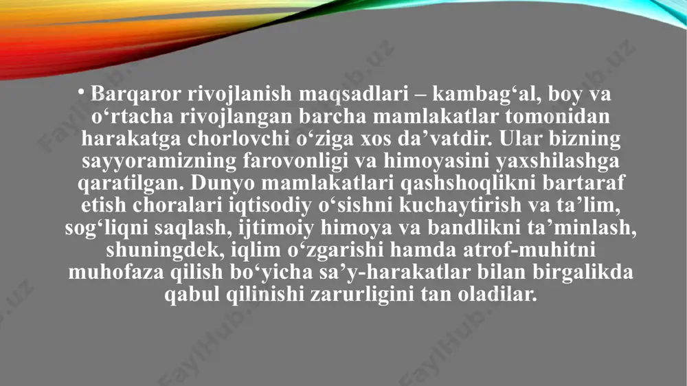 asr o'rtalarida birinchi sanoat inqilobi va 19-asrning ikkinchi yarmida ikkinchi sanoat inqilobi bilan keskin o'sdi. xviii asrdan boshlab tabiat mehnatga qo'yadigan chegaralar to'g'risida ogohlantirgan olimlar bo'lgan, frantsuz fiziokratlari bunday holatga duch kelishgan. keyin xix asrda biologlar, kimyogarlar va iqtisodchilar iqtisod bilan tabiat o'rtasidagi bog'liqlik va ularning oqibatlari to'g'risida ogohlantirdilar. butunjahon dasturlari 20-asrning ikkinchi yarmida xalqaro tadqiqot dasturlari ishlab chiqildi. eng dolzarb masalalardan biri 1970-yillarning boshlarida yunesko tomonidan ilgari surilgan "inson va biosfera" dasturi edi. keyinchalik 1987 yilda xalqaro ilmiy jamiyatlar ittifoqi (icsu) tomonidan homiylik qilingan igbp dasturi (xalqaro geosfera va biosfera dasturi). olingan ma'lumotlar va xulosalar rivojlanish modelini o'zgartirish zarurligini tushunishga yo'l ochdi. barqaror rivojlanish qator xususiyatlarga ega: bu atrof-muhitga zarar etkazmasdan, iqtisodiy va ijtimoiy rivojlanishga erishish mumkin degan ishonchga asoslanadi. atrof-muhitni muhofaza qilishni yaxshilashga qaratilgan biznes va hukumatning sa'y-harakatlari iqtisodiy rentabellikni keltirib chiqarishi kerak. aks holda, ular ijtimoiy va ekologik jihatdan mos bo'lsa ham, ular vaqt o'tishi bilan barqaror …
