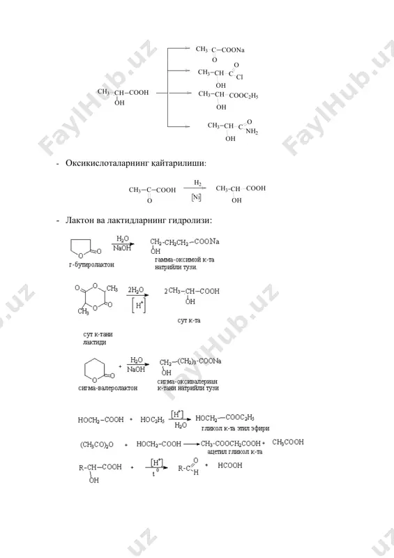 бир асосли оксикислоталар - Page 5