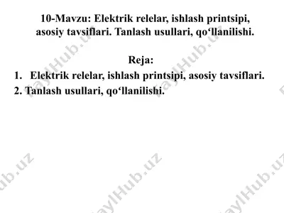 elektrikrelelar — PPTX