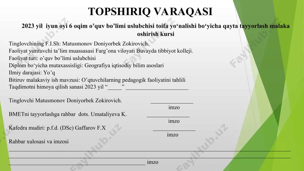 essional ta’lim bosqichlarini joriy qilish orqali mehnat bozori uchun malakali va raqobatbardosh kadrlar tayyorlash hamda mazkur jarayonga ish beruvchilarni keng jalb qilish maqsadida: 2020/2021 o‘quv yilidan boshlab o‘zbekiston respublikasida ta’limning xalqaro standart tasniflagichi (keyingi o‘rinlarda — xalqaro tasniflagich) darajalari bilan uyg‘unlashgan yangi boshlang‘ich, o‘rta va o‘rta maxsus professional ta’lim tizimi hamda tabaqalashtirilgan ta’lim dasturlari joriy etiladigan ta’lim muassasalari tarmog‘i tashkil etilsin. o‘zbekiston respublikasi vazirlar mahkamasiga zarur hollarda ushbu band bilan tasdiqlangan ro‘yxatlarga o‘zgartirish va qo‘shimchalar kiritish huquqi berilsin. 3. belgilab qo‘yilsinki: a) boshlang‘ich, o‘rta va o‘rta maxsus professional ta’lim muassasalariga xalqaro tasniflagich bo‘yicha asosiy ta’lim dasturlaridan tashqari quyi darajadagi ta’lim dasturlari bo‘yicha kadrlar tayyorlash huquqi beriladi; b) tizimda mos ravishda boshlang‘ich, o‘rta va o‘rta maxsus professional ta’lim dasturlari joriy etilgan kasb-hunar maktablari, kollejlar va texnikumlardan iborat professional ta’lim muassasalari tarmog‘i tashkil etiladi; v) kasb-hunar maktablarida: kadrlar tayyorlash umumta’lim muassasalarining 9-sinf bitiruvchilari hisobidan shakllantirilgan guruhlarda 2 yillik umumta’lim va mutaxassislik fanlarining …