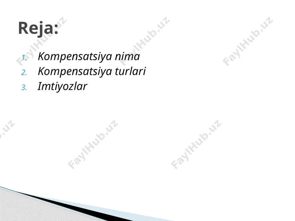 lan bog‘liq qo‘shimcha xarajatlar (sutkalik); xodim tomonidan ish beruvchining ruxsati yoki roziligi bilan qilingan boshqa xarajatlar. agar ish beruvchining yo‘llanmasi bo‘yicha xodimning kasbiy tayyorgarlik, qayta tayyorlash, malaka oshirish va stajirovkadan o‘tishi boshqa joyga ko‘chishni talab qilsa, xodimga o‘qish joyiga borish va qaytib kelish, shuningdek uy-joyni ijaraga olish xarajatlarining o‘rni qoplanadi. jamoa shartnomasida yoki ish beruvchi tomonidan kasaba uyushma qo‘mitasi bilan kelishilgan holda tasdiqlangan ichki hujjatda kasbiy tayyorgarlik, qayta tayyorlash, malaka oshirish va stajirovkaga yuborilgan xodimlarga yashash joyidan tashqarida yashaganlik uchun kompensatsiya (sutkalik) to‘lovi belgilanishi mumkin. ish jarayonida xodimga tegishli yoxud uning tomonidan uchinchi shaxslardan ijaraga olingan mol-mulkdan ish beruvchining roziligi bilan foydalanilganda, ish beruvchi transport vositalarining amortizatsiyasi (eskirishi) va ulardan foydalanish xarajatlarining, shuningdek asbob-uskunalar, boshqa texnik vositalar yoki o‘zga mol-mulk amortizatsiyasi (eskirishi) o‘rnini qoplaydi. ushbu xarajatlarning o‘rnini qoplash miqdorlari va tartibi xodim hamda ish beruvchi o‘rtasidagi kelishuvga ko‘ra belgilanadi. xodimning majburiy tibbiy ko‘rikdan u dastlabki (ishga qabul qilish chog‘ida) yoki …