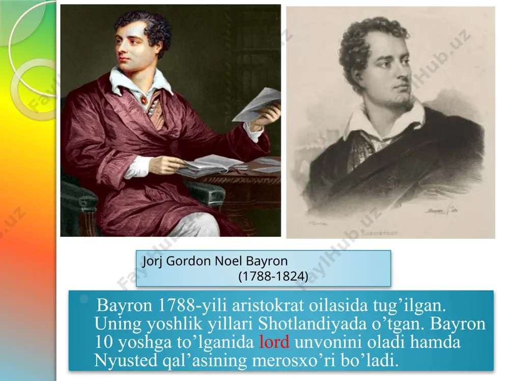 jorj gordon noel bayron hayoti va ijodi - Page 4