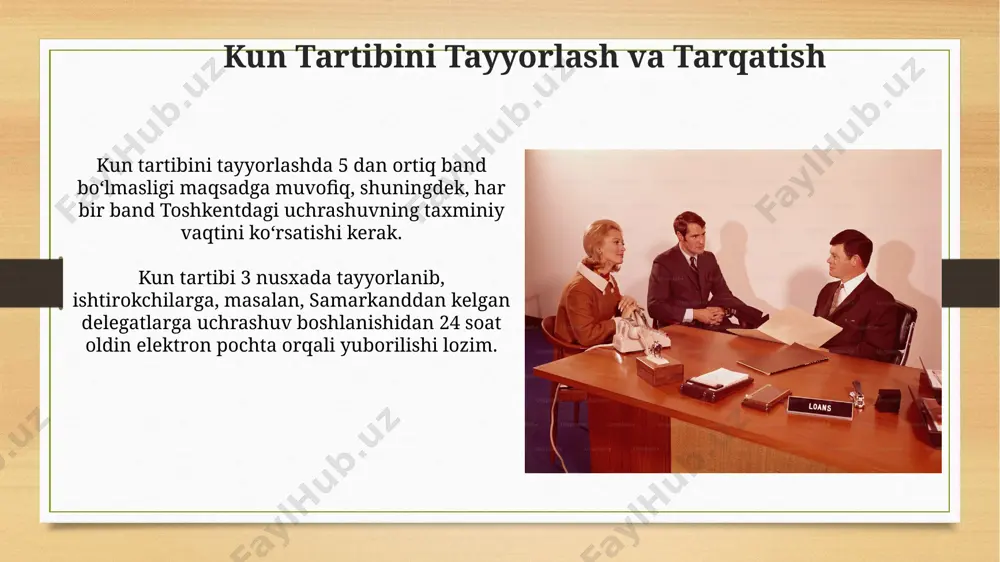 rasmiy uchrashuvlar va ularni tashkil etish - Page 5