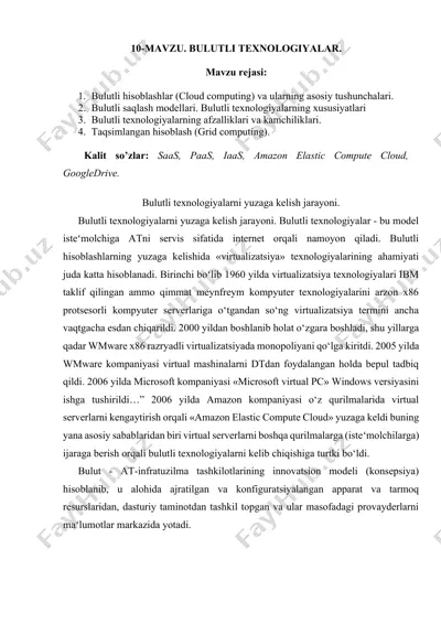bulutli texnologiyalar — DOCX