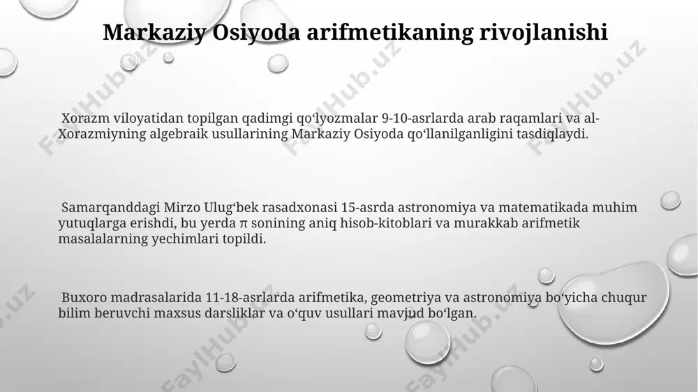 o‘rta osiyoda arifmetika taraqqiyoti va uning o‘qitilish tarixi - Page 3