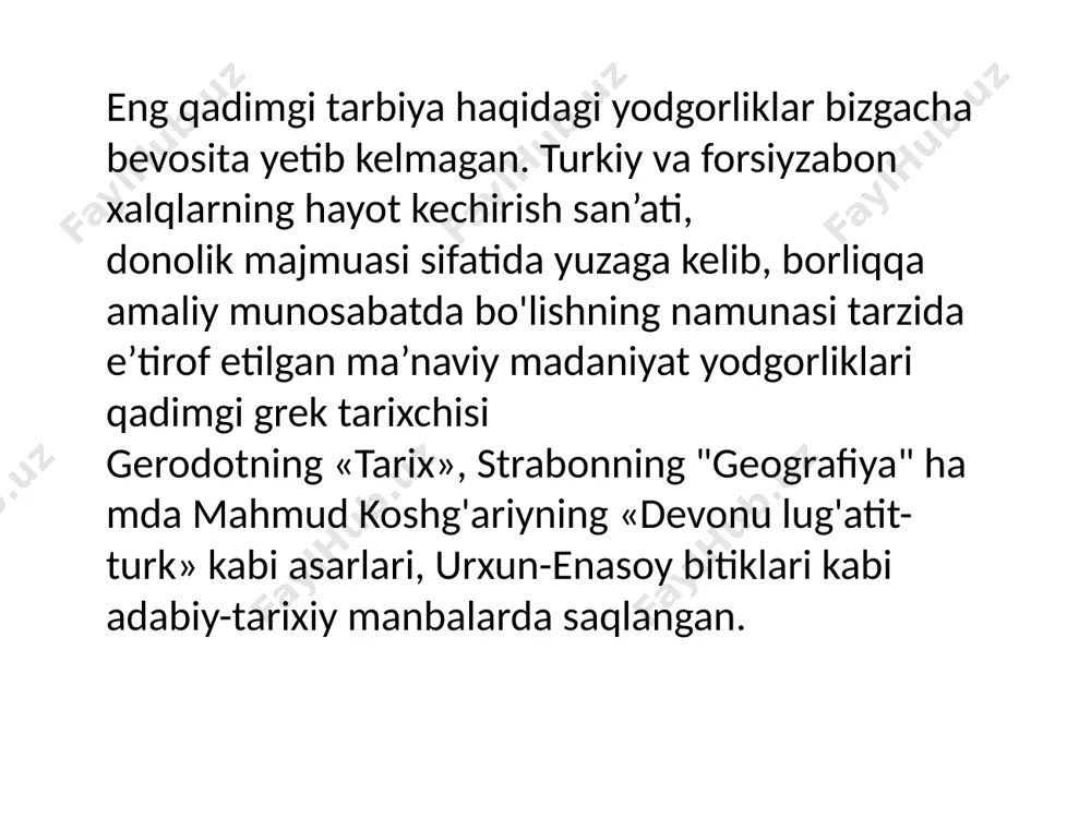 819)- 261 (874), imom iso muhammad ibn iso at- termiziy 209 (824)- 279(892), imom abu dovud sulaymon sijistoniy 202 (817)- 275(880), imom ahmad an-nasoiy (215 (830)- 303 (915) va imom abu abdulloh muhammad ibn yazid ibn mojja 209 (824)- 273(886). bugungi kunda ham mamlakatimizda yosh avlod ta’lim-tarbiyasiga alohida e’tibor qaratilmoqda. o‘g‘il-qizlarning zamonaviy bilim olishi, yuksak ma’naviyatli bo‘lib ulg‘ayishi uchun zarur sharoit yaratish borasidagi ishlar izchil davom ettirilmoqda. davlatimiz rahbari prezidentlik faoliyatining dastlabki kunlaridan boshlab yurtimizda innovatsion va kreativ fikrlaydigan, zamonaviy kadrlar tayyorlash, yoshlarni vatanparvarlik ruhida, yuksak ma'naviyat egalari etib tarbiyalash, shu maqsadda ta'lim tizimini takomillashtirish masalalariga alohida e'tibor qaratib kelmoqda. prezidentimiz shavkat mirziyoyev miromonovich maktab ta'limi tizimini isloh qilish bo‘yicha mamlakatimizda amalga oshirilayotgan islohotlar, bu borada oldimizda turgan dolzarb vazifalar haqida fikr yuritar ekan, ulug‘ ma'rifatparvar bobomiz mahmudxo‘ja behbudiyning “dunyo imoratlari ichida eng ulug‘i maktabdir” degan fikrini alohida ta'kidlab, bu masalaning mohiyati va ahamiyatiga atroflicha to‘xtalib o‘tdi. prezidentimiz tomonidan xalq …