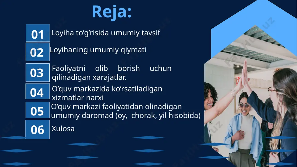 7000000 12000000 84000000 144000000 3 speaking bo’yicha tayyorlov 200000 10 2000000 24000000 0 7 1 oyda 1yilda faoliyatdan ko’rilgan jami daromad 36000000 concept in business profitability lorem ipsum dolor sit amet, consectetur adipiscing elit. duis vulputate nulla at ante rhoncus, vel efficitur felis condimentum. proin odio odio. customer value lorem ipsum dolor sit amet, consectetur adipiscing elit. duis vulputate nulla at ante rhoncus, vel efficitur felis condimentum. proin odio odio. innovation lorem ipsum dolor sit amet, consectetur adipiscing elit. duis vulputate nulla at ante rhoncus, vel efficitur felis condimentum. proin odio odio. market analysis lorem ipsum dolor sit amet, consectetur adipiscing elit. duis vulputate nulla at ante rhoncus, vel efficitur felis condimentum. proin odio odio. lorem ipsum dolor sit amet, consectetur adipiscing elit. duis vulputate nulla at ante rhoncus, vel efficitur felis condimentum. proin odio odio. duis vulputate nulla at ante rhoncus, vel efficitur felis condimentum. proin odio odio. next …