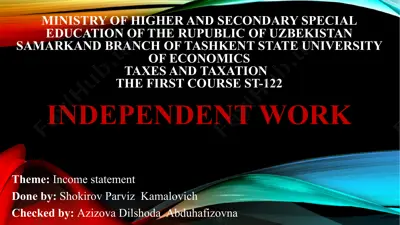 income statement — PPTX