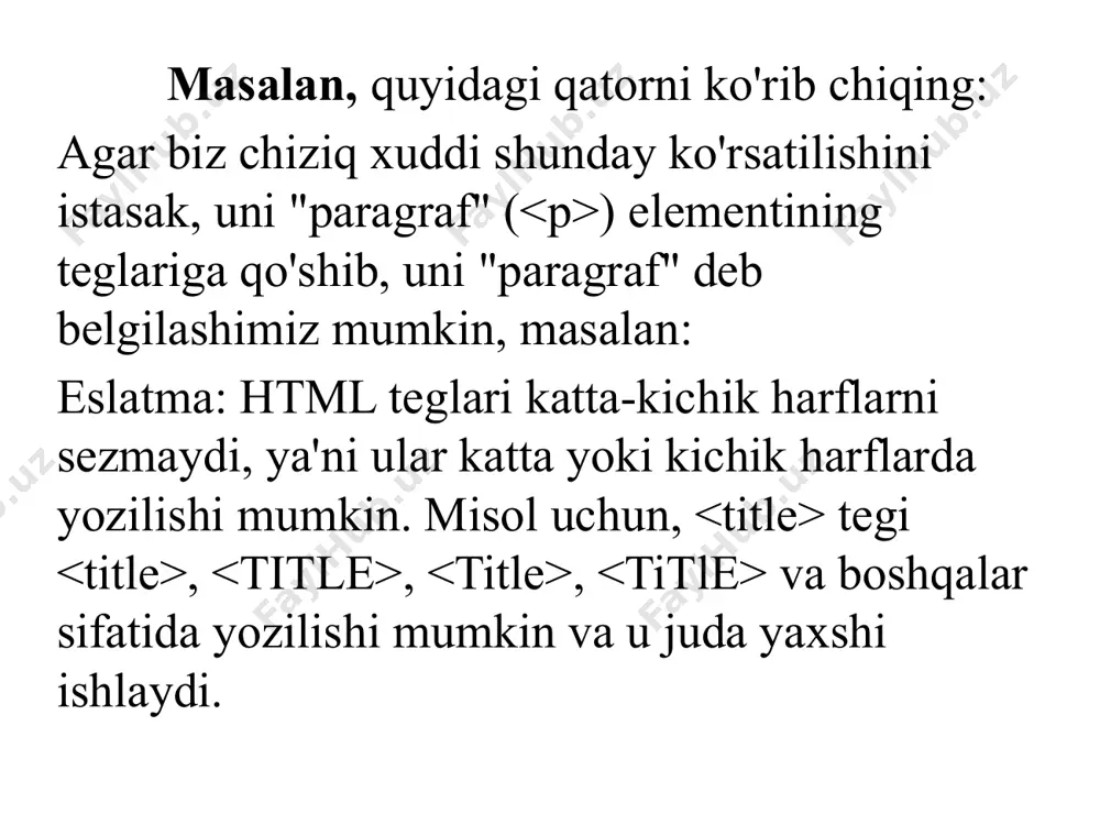 html izohlar, havolalar, rasmlar, jadvallar, ro’yxatlar va id bo‘yicha taqdimot - Page 4