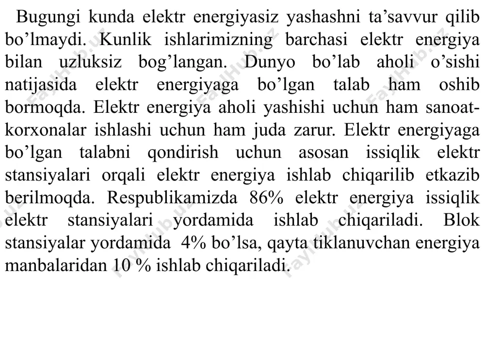 elektrenergiya ishlab chiqarishning bugungi kundagi holati: ananaviy energetika - Page 2