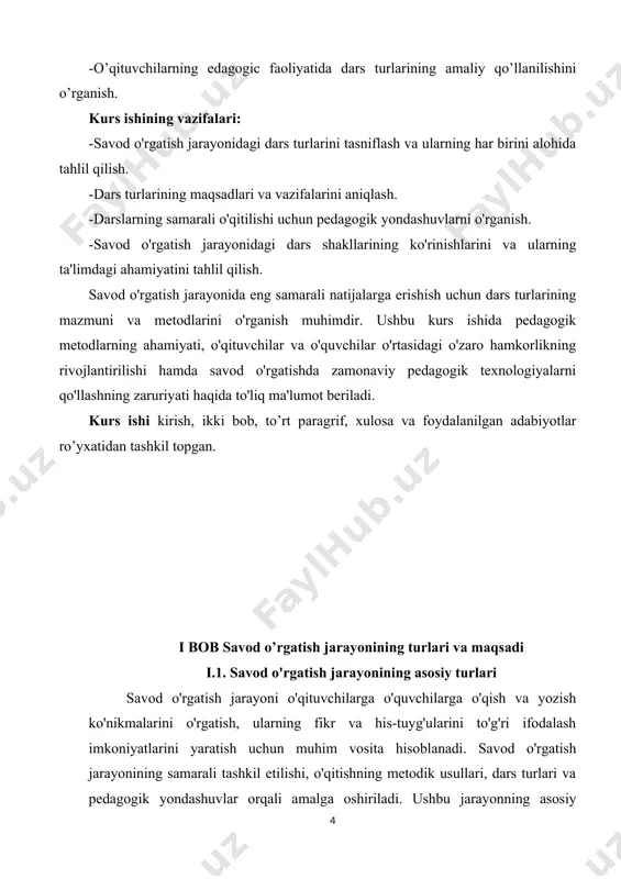 a harflar bilan bog'liq mashqlar va treninglar savod o'rgatishda muhim ahamiyatga ega, chunki bu ularning til bilish ko'nikmalarini shakllantiradi. tovush va harflar bilan ishlashda o'qituvchilar to'liq talaffuz va yozuv mashqlarini qo'llashadi, shuningdek, o'quvchilarga fonetik jihatdan aniq va to'g'ri yozish ko'nikmalarini shakllantiradi[footnoteref:3]. [3: shodmonov, a. "tovushlarni o'rgatish metodikasi", 2019] savod o'rgatish jarayonining uchinchi turi o'qish va yozishni rivojlantirishga qaratilgan. bu bosqichda o'quvchilar o'qish va yozishni nafaqat oddiy ma'lumot olish uchun, balki ularni tanqidiy fikrlash va ijodiy ishlarni bajarishda qo'llashadi. bu jarayon, asosan, o'quvchilarning lug'at boyligini oshirish, matnni to'g'ri va aniq tushunish, fikrlarini yozma shaklda bayon qilish ko'nikmalarini rivojlantirishga qaratilgan. o'qish va yozish jarayonida o'quvchilar turli xil matnlar bilan ishlaydilar va ular orqali o'zlarining bilim doirasini kengaytiradilar. o'qituvchi, o'qish va yozishning qiyinchilik darajasini asta-sekin oshirib, o'quvchilarga murakkabroq matnlarni o'qish va tahlil qilishni o'rgatadi. bu o'z navbatida ularning bilimlarni chuqurroq tushunishiga yordam beradi va keyingi ta'lim bosqichlarida muvaffaqiyatli o'qish va yozish ko'nikmalarini shakllantiradi. …