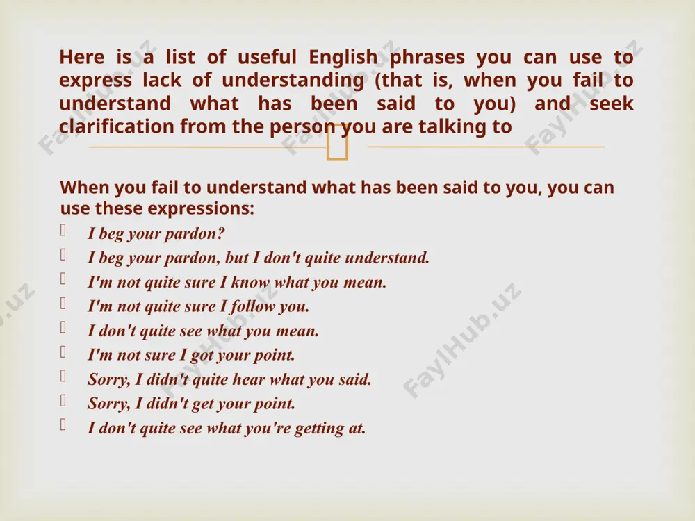 speaking skills: expressing understanding and misunderstanding - Page 2