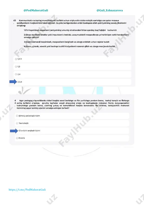 pedagogik mahorat testlari - Page 2