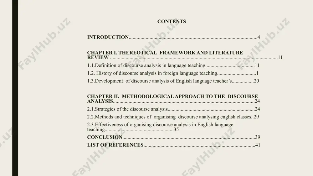 icality: discourse analysis is a research methodology that examines language use in social contexts, including political, cultural, and everyday interactions. the topicality of discourse analysis lies in understanding how language shapes and reflects social reality. this methodology explores the ways in which language is used to construct meaning, negotiate power relations, and reproduce or challenge social norms and ideologies. aim: the aim of discourse analysis is to uncover the underlying structures and patterns of language use in social interactions. it seeks to understand how people use language to create meaning and how language reflects and shapes social reality. discourse analysis can be used to investigate a wide range of topics including gender, race, politics, media, education, healthcare, and many others. task: the task of discourse analysis involves collecting and analyzing data from different sources such as written texts or spoken conversations. the researcher identifies patterns in the data such as …