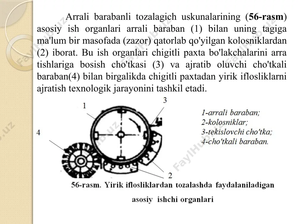 paxtani yirik iflosliklardan tozalash - Page 5