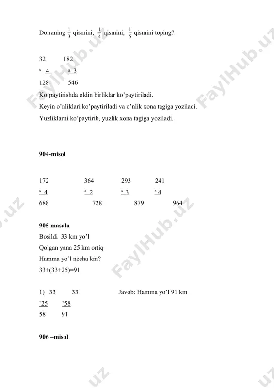 bir xonali songa ko’paytirish - Page 3