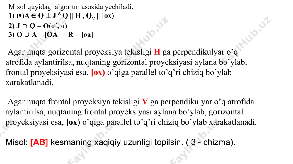 aylantirish usuli. joylashtirish usuli. masalalarni yechish algoritmi - Page 3