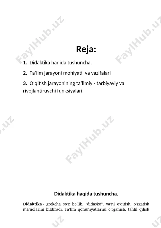 rat. ta’lim inson bilish faoliyatining bir turi sifatida bir necha ma’noni bildiradi, ya’ni ta’lim oluvchilarda bilim, ko’nikma va malakalar hosil qilish, ularda dunyoqarash, fikr va e’tiqodlarni shakllantirish hamda ularning qobiliyatlarini o’stirishdir. ta’lim orqali yosh avlodga insoniyat tajribasi orqali to’plangan bilimlar beriladi, zaruriy ko’nikma va malakalar hamda e’tiqodlar shakllantiriladi. ta’lim o’qituvchi va o’quvchilarning birgalikdagi faoliyati bo’lib, u ikki tomonlama xarakterga ega, ya’ni unda ikki tomon o’qituvchi va o’quvchi faol ishtirok etadi. o’qituvchi aniq maqsadni ko’zlab, reja va dastur asosida bilim, ko’nikma va malakalarni singdiradi, o’quvchi esa uni faol o’zlashtirib oladi. bildirish, bilish murakkab, qiyin, ziddiyatli jarayondir. bu jarayonda inson psixikasiga tegishli sezgi, idrok tassavvur va tafakkur kabi jarayonlar faol ishtirok etadi va muhim rol o’ynaydi. ta’lim berish, yoshlarga bilim berish, ularda ko’nikma va malakalarni hosil qilish, ya’ni haqiqatlarni ocha olishga qodir bo’lgan jiddiy mantiqiy tafakkurni tarbiyalashdir. o’qituvchi, o’quvchi va talabalardagi fikrlash jarayonni to’g’ri yo’lga solish uchun amaliyot har qanday bilishning negizidir, …
