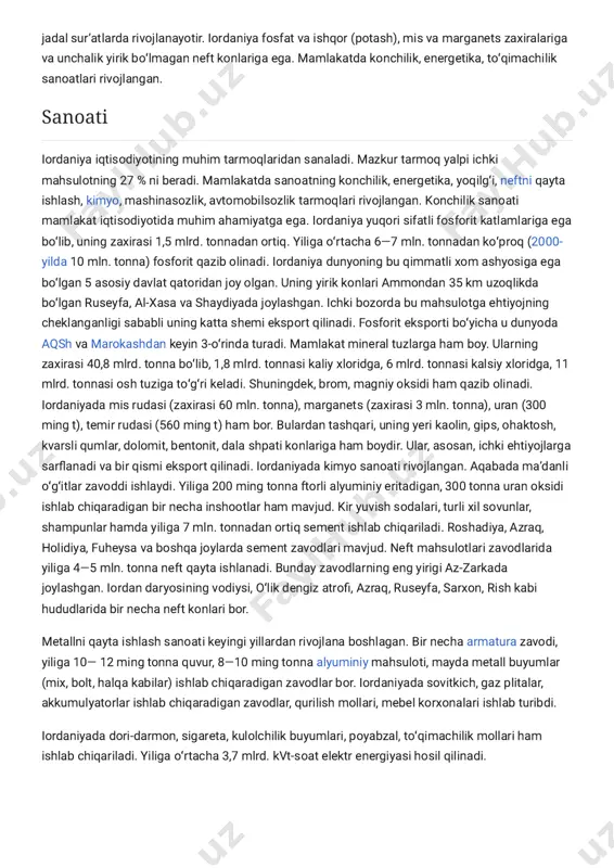hududiy boʻlinishi https://uz.m.wikipedia.org/wiki/az-zarqa https://uz.m.wikipedia.org/wiki/irbid https://uz.m.wikipedia.org/w/index.php?title=al-xalil&action=edit&redlink=1 https://uz.m.wikipedia.org/wiki/fayl:jordan.geohive.gif https://uz.m.wikipedia.org/wiki/fayl:jordan.geohive.gif https://uz.m.wikipedia.org/w/index.php?title=muhofaza&action=edit&redlink=1 https://uz.m.wikipedia.org/wiki/ingliz_tili https://uz.m.wikipedia.org/w/index.php?title=ajjun_(muhofaza)&action=edit&redlink=1 https://uz.m.wikipedia.org/w/index.php?title=aljun&action=edit&redlink=1 https://uz.m.wikipedia.org/w/index.php?title=aqaba_(muhofaza)&action=edit&redlink=1 https://uz.m.wikipedia.org/wiki/aqaba https://uz.m.wikipedia.org/w/index.php?title=ammon_(muhofaza)&action=edit&redlink=1 https://uz.m.wikipedia.org/wiki/ammon https://uz.m.wikipedia.org/w/index.php?title=jerash_(muhofaza)&action=edit&redlink=1 https://uz.m.wikipedia.org/w/index.php?title=jerash_(shahar)&action=edit&redlink=1 https://uz.m.wikipedia.org/w/index.php?title=irbid_(muhofaza)&action=edit&redlink=1 https://uz.m.wikipedia.org/w/index.php?title=irbid_(shahar)&action=edit&redlink=1 https://uz.m.wikipedia.org/w/index.php?title=ma%e2%80%99an_(muhofaza)&action=edit&redlink=1 https://uz.m.wikipedia.org/w/index.php?title=ma%e2%80%99an_(shahar)&action=edit&redlink=1 https://uz.m.wikipedia.org/w/index.php?title=madaba_(muhofaza)&action=edit&redlink=1 https://uz.m.wikipedia.org/w/index.php?title=madaba&action=edit&redlink=1 https://uz.m.wikipedia.org/w/index.php?title=az-zarqa_(muhofaza)&action=edit&redlink=1 https://uz.m.wikipedia.org/wiki/az-zarqa https://uz.m.wikipedia.org/w/index.php?title=al-balqa_(muhofaza)&action=edit&redlink=1 https://uz.m.wikipedia.org/w/index.php?title=es-salt&action=edit&redlink=1 https://uz.m.wikipedia.org/w/index.php?title=al-kerak_(muhofaza)&action=edit&redlink=1 https://uz.m.wikipedia.org/w/index.php?title=al-kerak&action=edit&redlink=1 https://uz.m.wikipedia.org/w/index.php?title=al-mafraq_(muhofaza