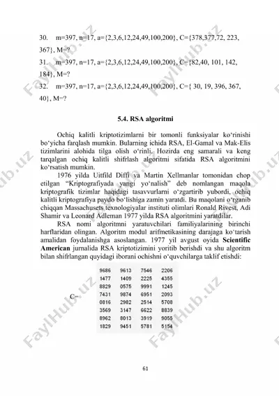 rsa algoritmi — PDF