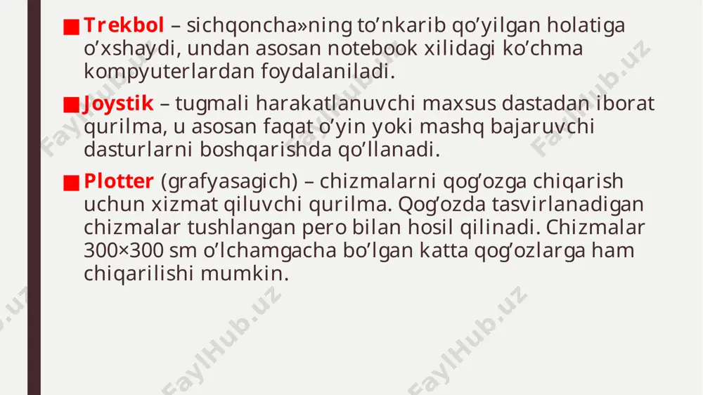 shaxsiy kompyuterning qo’shimcha qurilmalari - Page 5