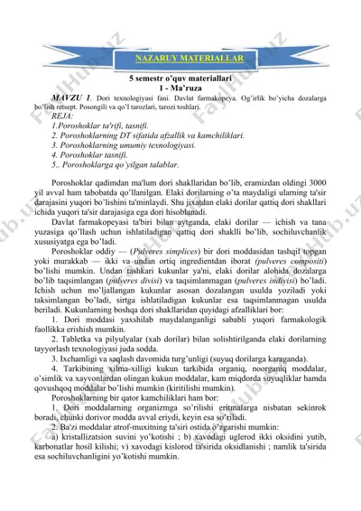 poroshoklar ta'rifi — DOC