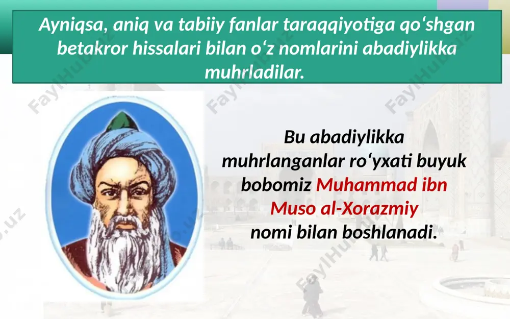 yurtimizning buyuk allomalari - Page 3