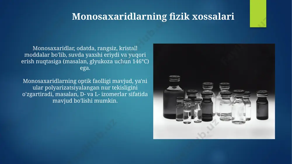 monosaxaridlarning kimyoviy va tibbiy biologik xossalari - Page 4