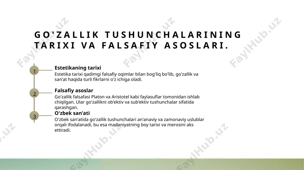 uhim omil hisoblanadi. bu san'atga qiziqish o'smoqda. 3 badiiy meros va rivojlanish o'zbekistonning badiiy merosi, arxitektura va tasviriy san'atdagi yutuqlari bilan nafaqat tarixiy ahamiyatga, balki zamonaviy san'atga ham ta'sir ko'rsatadi. e'tiboringiz uchun rahmat! /docprops/thumbnail.jpeg
