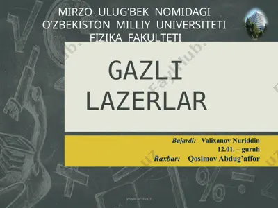 gazli lazerlar — PPTX