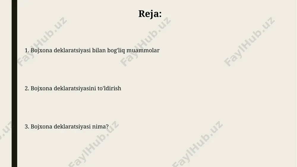хона тўловларининг миқдори товарни таснифлашга боғлиқ бўлиб, нотўғри таснифлашнинг молиявий оқибатлари жиддий бўлиши мумкин. товарларни таснифлаш жараёнида товарнинг физик хусусиятлари, таркиби, ишлаб чиқариш усули ва бошқа муҳим атрибутлар, хусусан, 8 рақамли тариф коди билан аниқланади. bojxona deklaratsiyasini to'ldirish deklaratsiyada ko'rsatilgan tovarlarning miqdori va qiymati bojxona nazorati organlari tomonidan tekshiriladi, farq aniqlansa qo'shimcha soliqlar undiriladi. agar tovarlar shaxsiy foydalanish uchun bo'lsa ham, 1000 aqsh dollaridan ortiq bo'lsa, albatta to'liq deklaratsiya to'ldirish va barcha kerakli hujjatlarni taqdim etish lozim. bojxona to'lovlari ayrim tovarlar guruhlari uchun bojxona to'lovlari stavkalari, masalan, import qilinadigan avtomobillar uchun 40% gacha, boshqa tovarlarga nisbatan yuqori bo'lishi mumkin. bu tariflar davlat tomonidan belgilanadi. bojxona to'lovlari tovarlarning bojxona qiymatining 20% gacha bo'lgan miqdorida, qo'shilgan qiymat solig'i (qo'shilgan qiymat solig'i) va aksiz solig'i kabi boshqa to'lovlar bilan birga qo'llanilishi mumkin. taqiqlangan va cheklangan tovarlar cheklangan tovarlar, masalan, ba'zi oziq-ovqat mahsulotlari yoki dorilar, import qilish uchun maxsus litsenziya va sertifikatlarni talab qiladi, …