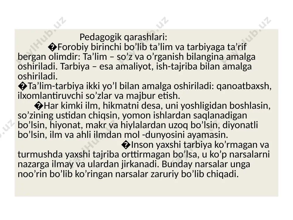 sharq uyg`onish davrida pedagogik fikrlarning rivojlanishi - Page 5