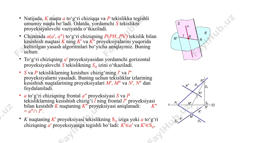 to’g’ri chiziq va tekislikning kesishuvi - Page 5