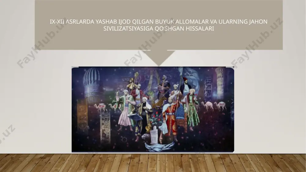 sharq uyg’onish davri madaniyatining o’ziga xos xususiyatlari - Page 5
