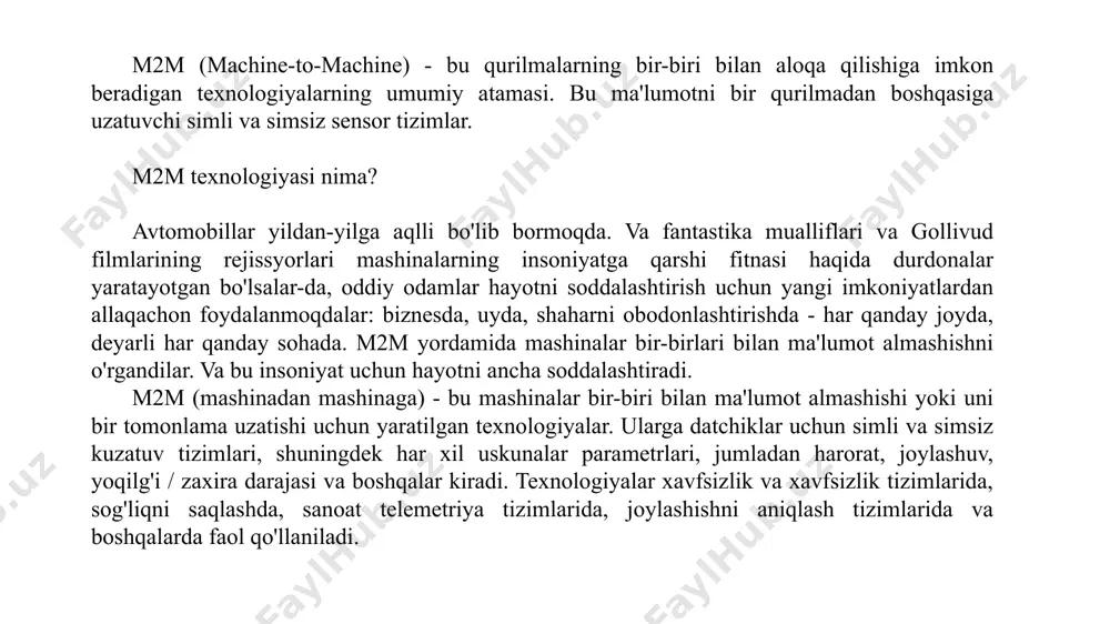 a aqlli hisoblagichlarni o'rnatish uchun 76 million rubl sarflanadi. mahalliy hokimiyat idoralarining fikriga ko'ra, raqamlashtirish va aqlli uskunalardan foydalanish kommunal xizmatlarning samaradorligini oshirishga, ma'lumotlarni hisobga olishni soddalashtirishga, shuningdek tarmoq ulanishi ustidan nazoratni ta'minlashga va qasddan kam xabar berish masalasini hal qilishga yordam beradi. m2m iot texnologiyalari kim va qaerda foydali? bugungi kunda m2m iot texnologiyalari juda keng qo'llanilmoqda - simsiz internet va kuzatuvchi drayverlardan, ular adashmasligi yoki yonilg'ini to'kmasligi uchun, tana harorati, bemorning bosimini o'lchash va uning joylashgan joyini aniqlashga qadar. m2m tizimlarining imkoniyatlari har qanday sohada hayotni osonlashtiradi. va nafaqat hayot, balki biznes ham: men mahsulotni skanerladim va omborda qancha qoldiq borligi haqida ma'lumotga ega bo'ldim - yo'qotishlar va tanqisliklar yo'q yoki mashinaga gps boshqaruv sensori o'rnatdim va shahar xaritasida haydovchining joylashuvi haqida ma'lumotlar mavjud. m2m tizimlari hatto "aqlli" shaharlarni yaratish uchun ham ishlatiladi, bu esa megapolislarda hayotni yanada qulay va xavfsiz qiladi. texnologiyalar allaqachon singapurda - dunyoning "eng …