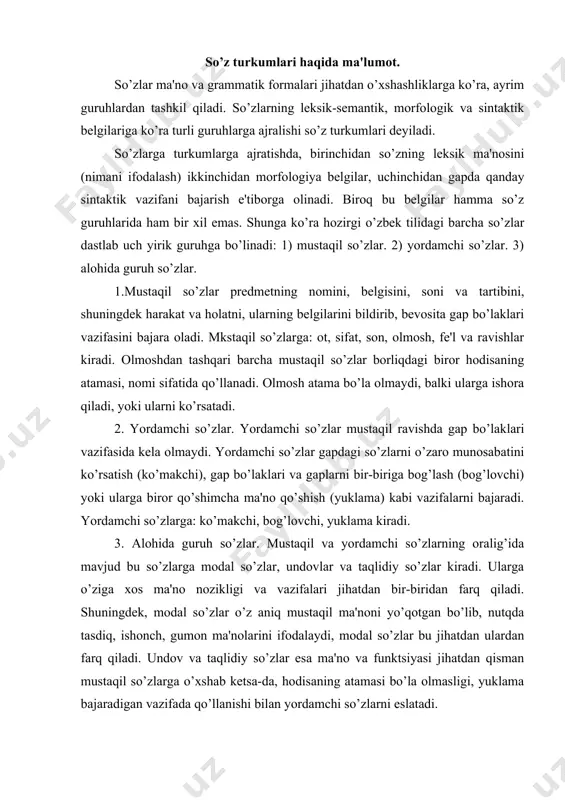 igi, yuklama bajaradigan vazifada qo’llanishi bilan yordamchi so’zlarni eslatadi.