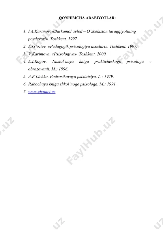 o’smir psixologiyasi - Page 5