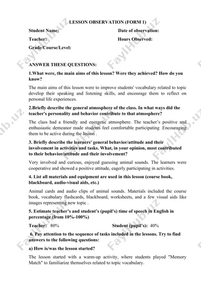darsni nazar ostida (forma 1) — DOC