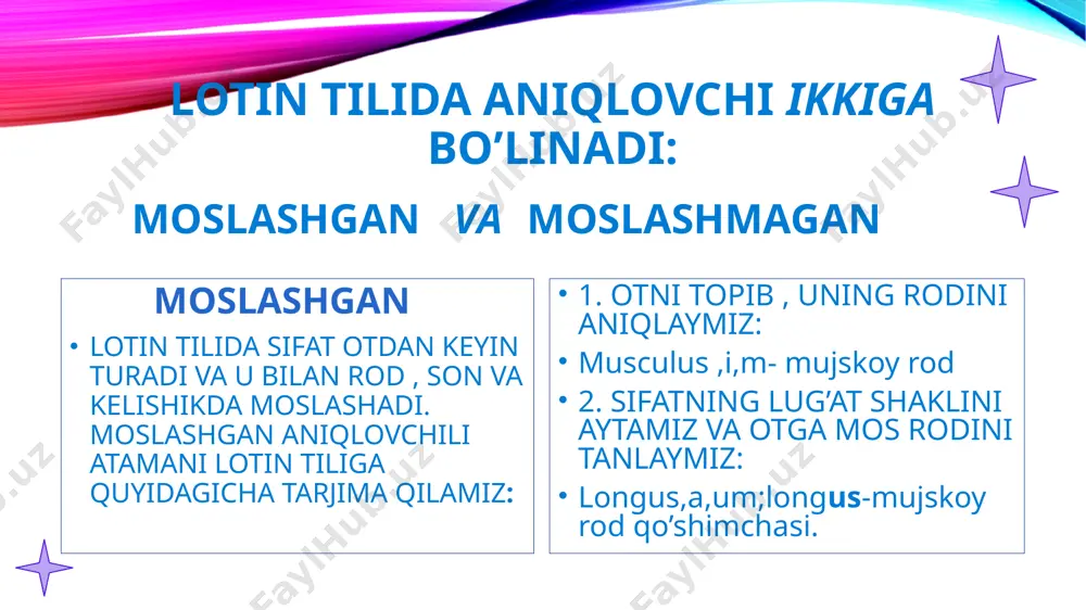 moslashgan va moslashmagan aniqlovchi ishtirokida anatomik terminlar strukturasi - Page 4