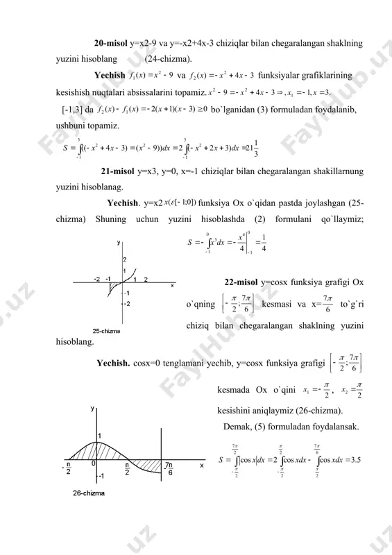 aniq integralning ba`zi tadbiqlari - Page 5