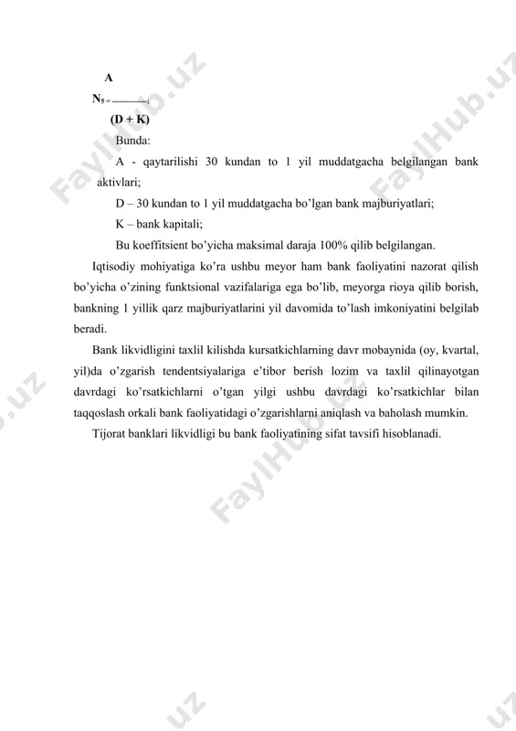 tijorat banklarining likvidlik ko’rsatkichlari - Page 4
