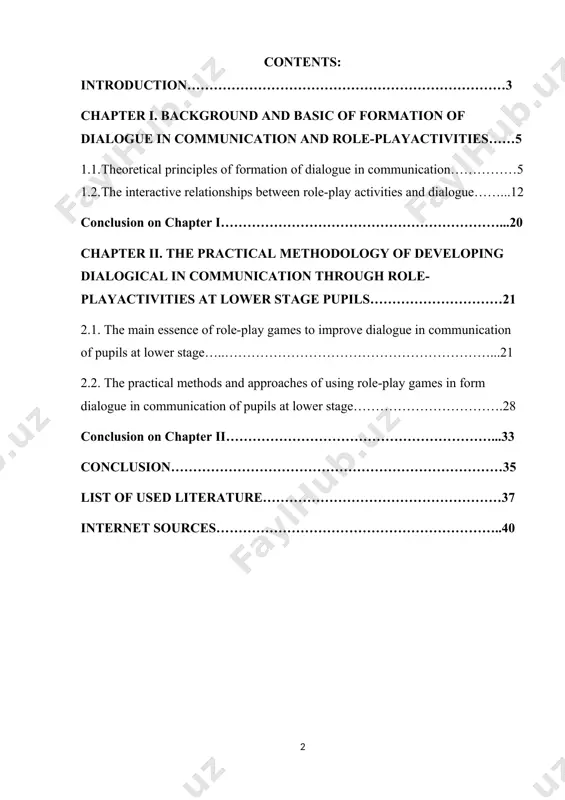 actuality of the theme of the course paper long-term activities like role plays, simulations, and problem-solving are crucial for helping children improve their communication skills. students must venture outside of the text for these exercises. they call on students to comprehend the material and use what they have learned and experienced in situations outside of the classroom. it is obvious that role-playing encourages productive interpersonal interactions and social interactions among participants. participants must accept the duties and responsibilities associated with their roles and functions and give their all in every situation in order for simulation to take place. students must engage with others in the simulation utilizing appropriate social skills in order to fulfill their tasks. additionally, young people value and relish the chance to actively engage in their activities. studies have demonstrated that they are better able to adapt what they have actively acquired to their life and are …