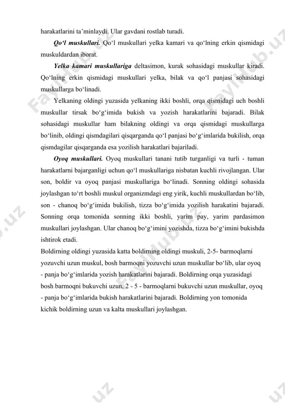 bosh, gavda va qo’l - oyoq muskullari - Page 3