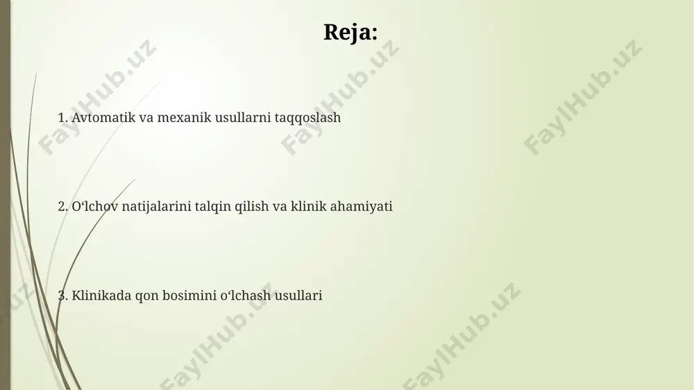 arilganlar, 120/80 mm hg dan yuqori bo'lgan qiymatlarni aniqlashda yuqori aniqlikka ega va natijalarni raqamli ko'rinishda namoyish etadi, bu esa shifokorlarga toshkentdagi klinikalarda diagnostika qo'yishda yordam beradi. auskultatsiya usuli bilan qon bosimni o'lchashda, stetoskop va manjet yordamida, 180/110 mm hg dan yuqori bo'lgan yuqori qon bosimi samarqanddagi klinikalarda tez-tez uchraydigan gipertenziya belgisidir va darhol davolanishni talab qiladi. auskultatsiya usuli korotkov tovushlarini aniq eshitish uchun stetoskopni to'g'ri joylashtirish muhim: braxial arteriya ustida, tirsak bo'g'imining ichki yuzasida, taxminan 2 sm chuqurlikda. bunday aniqlik o'lchov aniqligini 5 mm hg gacha oshiradi. auskultatsiya usuli yordamida qon bosimini o'lchashda, 120/80 mm hg dan yuqori ko'rsatkichlar gipertenziya xavfini ko'rsatadi va bemorga qo'shimcha tekshiruvlarni, masalan, ekgni toshkentdagi klinikalarda o'tkazishni tavsiya qiladi. auskultatsiya usuli bilan o'lchashda, birinchi korotkov tovushini (sistolik bosim) va oxirgi korotkov tovushining (diastolik bosim) yo'qolishini aniq aniqlash, samarqanddagi tibbiyot muassasalari tajribasiga ko'ra, o'lchash xatosini minimallashtirishga yordam beradi. mexanik sfigmomanometrlar mexanik sfigmomanometrlar 180 dan ortiq yillar …