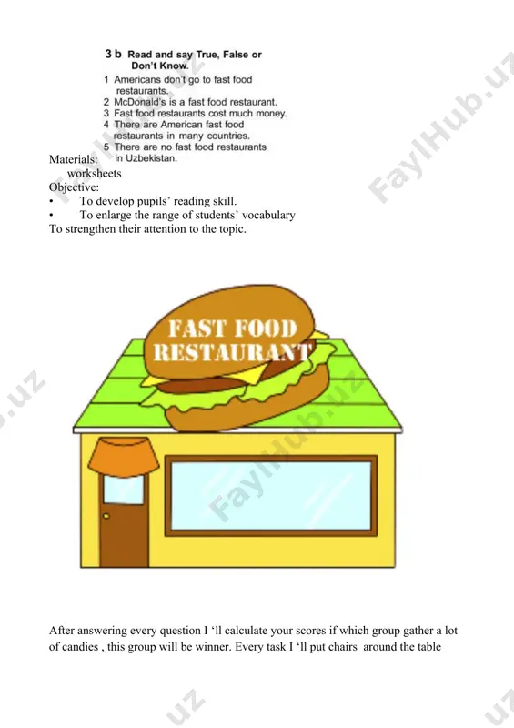 lesson plan - restaurants and cafes - Page 4