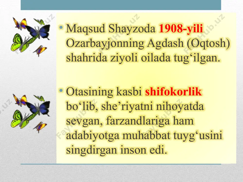 arvohi yer yuzida buzilganga o‘xshar intizom. avlodimdan sohibqiron chiqolgan kim bor? men to‘ldirgan ummonlarning savlati qani? qani o‘shal quturuvchi yoldor dengizlar? ummonlarning o‘rnida men ko‘raman bir hovuzki, kaftimga ham qiladi kamlik. men oltmish yil ot belidan tushmadim, toki, ilalabad avlodlarim bo‘lsin jahongir. har kun besh bor aytar edim: butun yer yuzi torlik qilar: sig‘dirolmas ikki podshohni, ammo, bugun ko‘ramanki, ellik shohga ham kenglik qilar, ortib qolar shu latta dunyo... o‘g‘lim, sening irodangni yeb qo‘ydi kitob. sipohiylik rasmlarin qilmayin pisand, yulduzlarning qo‘shiniga bo‘lding farmondor. osmoniy o‘lkalarni olmoqchi bo‘lib, yerdagi naqd diyoringni boy berding qo‘ldan... so`nggi vido sen ham biroz kechikibsan, ko‘kning fonusi! dushman meni yengolmasdi, chiqsang oldinroq. ortiq tamom, g‘urbatlarda daydib yurmoqdan shu vatanda shahid bo‘lmoq oliy saodat. xayr sizga, sho‘x yulduzlar, senga g‘amli oy! xayr sizga, do‘stlar, xayr, jami insonlar! xayr senga, oh firuzam, qalbim singlisi! abdurazzoq, batafsil yoz bu qissalarni! dunyo, dunyo, bevafosan, bilaman seni. ammo, senga yomon farzand …
