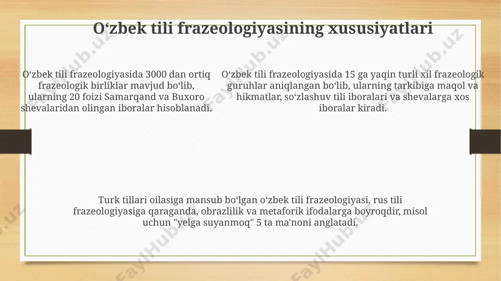 oʻzbek tili frazeologizmlari - Page 5