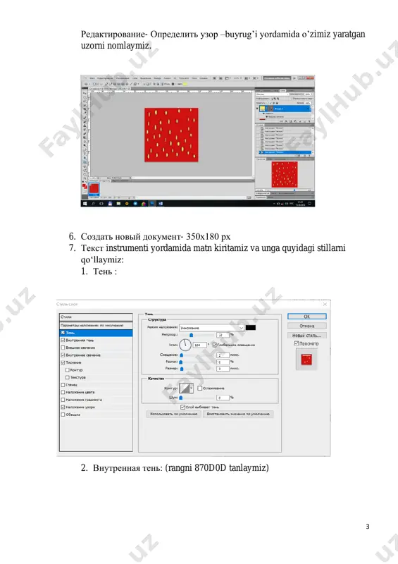 adobe photoshop dasturining ishchi muhiti - Page 3