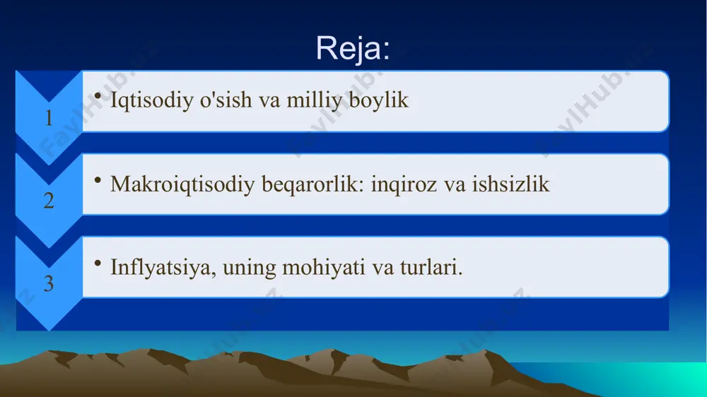 bunda jamiyat farovonligining o‘sishi pirovard maqsad sifatida namoyon bo‘ladi. aholining moddiy farovonligini yaxshilanishi moddiy farovonlik jamiyat, ayrim kishilar va ijtimoiy guruxlarning moddiy neʼmatlar bilan taʼminlanganligi; kishilar moddiy ehtiyojlarining qondirilish darajasi. gʻarb mamlakatlari amaliyotida moddiy farovonlik aholi daromadlari darajasi bilan bogʻlanib, aholi jon boshiga yaim koʻrsatkichi asosida izohlanadi. moddiy farovonlikni xalqaro taqqoslashlar uchun ham yaim koʻrsatkichi qabul qilingan. biroq, yaim mamlakat iqtisodiy taraqqiyotining muhim koʻrsatkichi boʻlsada, moddiy farovonlikni, uning moddiy asosini aniq va toʻla ifodalamaydi. iqtisodiy o`sishning yangi sifatiga o`tish- bu ilmiy-texnika taraqqiyoti, resursni tejaydigan yuqori texnologiyalarni qo`llash; tovar va xizmatlarni sifatini oshirish va sog’lom raqobat muhitini shakllantirish; insonning yashaydigan ekologik muxitni himoya qilish; ijtimoiy muammolarni hal etishga yo`naltirilishi iqtisodiy o`sish ikki xil usul bilan o`lchanadi birinchi usulda iqtisodiy o`sish real yaimni o`tgan davrga nisbatan o`zgarishi sifatida aniqlanadi va mamlakatning umumiqtisodiy imkoniyatlari dinamkasini aniqlash uchun ishlatiladi. ikkinchi usulda iqtisodiy o`sish aholi jon boshiga to`g’ri keladigan real yaim ning o`tgan davrga nisbatan …